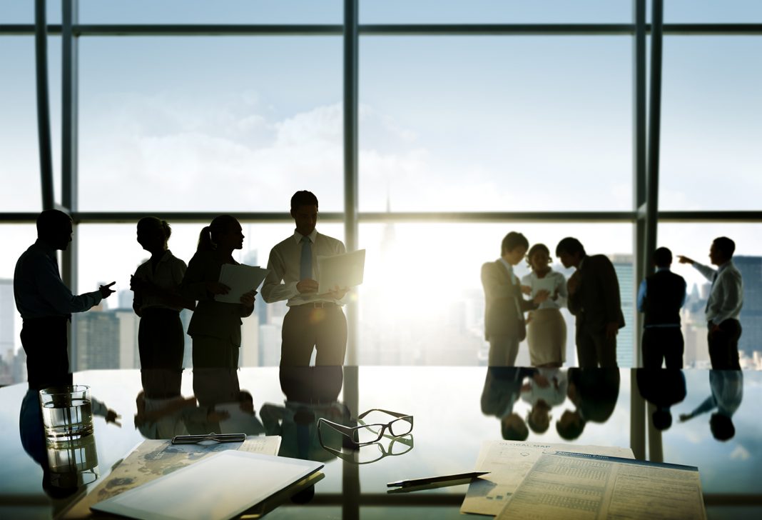 Group of business people discussing in the office